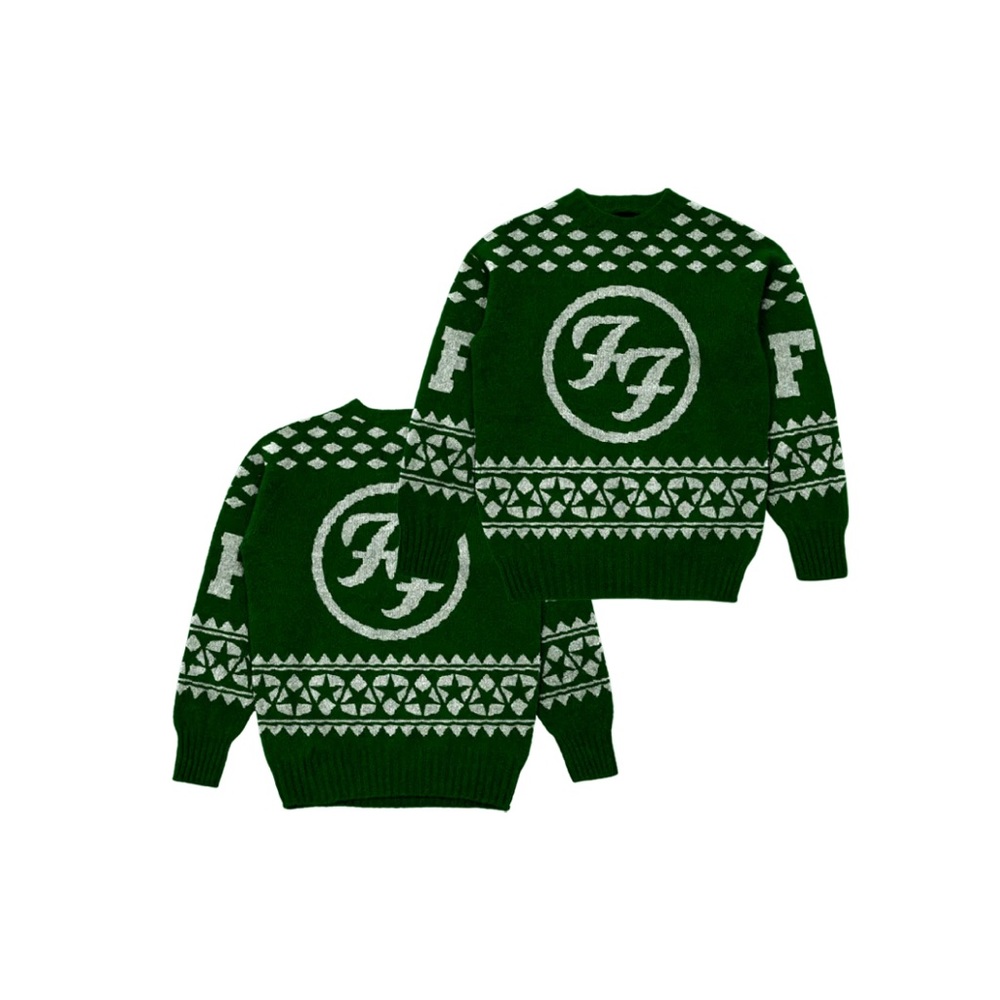 Foo Fighters 2023 Holiday Christmas Sweater Unisex Size L - NEW